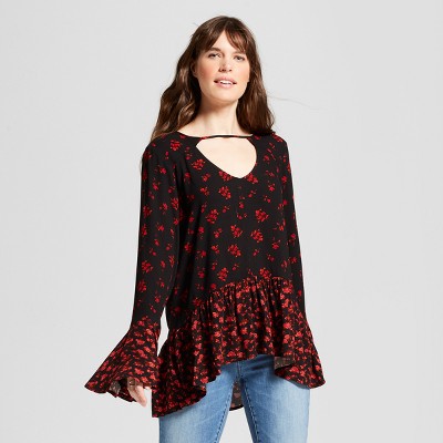 black peplum top target