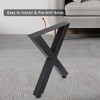 Metal Table Legs DIY Industrial Furniture Legs 880 Lbs Capacity - 3 of 4
