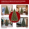 Whisen 7.5FT Prelit Artificial Christmas Tree with Frosted Tips, Pine Cones, Berries, Metal Base - 4 of 4