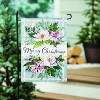 Evergreen Merry Christmas Floral Applique Garden Flag 12 x 18 Inches Indoor Outdoor Decor - 3 of 4