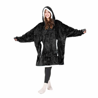 Tirrinia Oversized Wearable Blanket Hoodie Fleece for Adults, Big & Warm Blanket Giant Pocket both Indoors & Outdoors Men Women, as A Gift