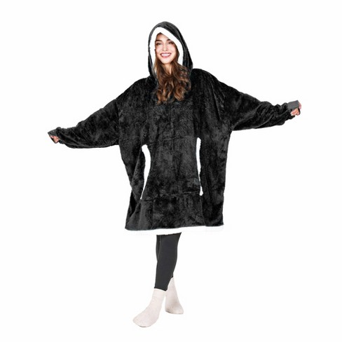 Tirrinia Sherpa Wearable Blanket for Adult Women and Men, Super