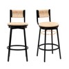 NicBex Swivel Counter Height Bar Stools,Handwoven Paper Rope Bar Stools Set of 2,Island Chairs with Metal Frame,Bar Stool for Home,Bar - 2 of 4
