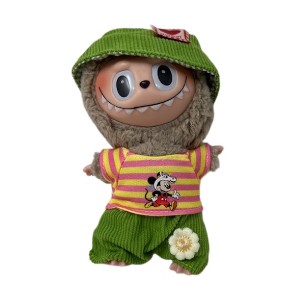 Mickey Mouse On the Run' Outfit for 17.5cm Labubu Dolls – Cute Doll Costume - 1 of 4