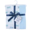 Luvable Friends Unisex Baby Muslin Cotton Swaddle Blanket, Train, One Size - 2 of 2