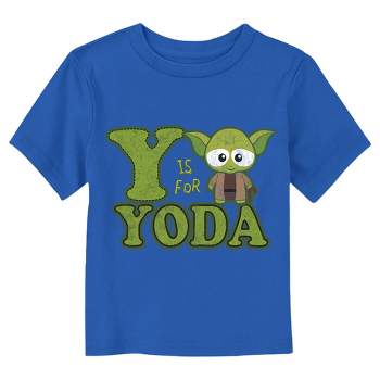 Star Wars Y Is for Yoda Quote  T-Shirt - Royal Blue - 3T