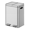COZONY Trash Can with Lids, Pedal Stainless Steel Kitchen Recycling Bin with Odor Seal, Removable Buckets for Home, Office, Kitchen Trash Bin - 2 of 4