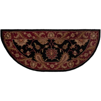 black/burgundy