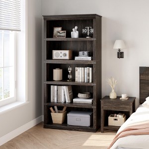 3 Tier Bookcase, Farmhouse Book Shelf with Storage - 1 of 4