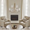9-light Round Tiered Chandelier with Textured Glass Shades - 2 of 4
