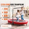 VEVOR Kids Trampoline, 56x36 inch Indoor Outdoor Trampoline, Foldable Mini Trampoline with Handle, Rebounder Trampoline for Toddlers - 3 of 4
