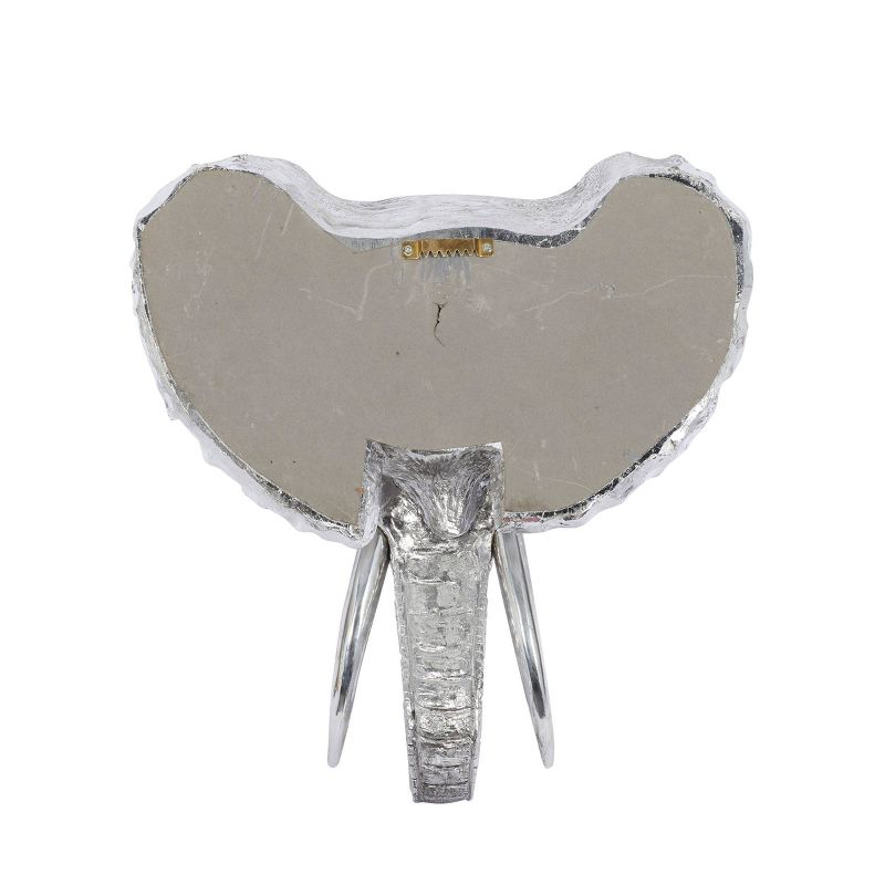 Eclectic Polystone Elephant Wall Decor Silver - Olivia &#38; May, 3 of 18