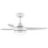 BestParts 42 Inch Ceiling Fan with LED Light, 6-speed Quiet DC Motor & Reversible Blades, Modern Flush Mount Indoor Fan, ETL Certified White - 2 of 4