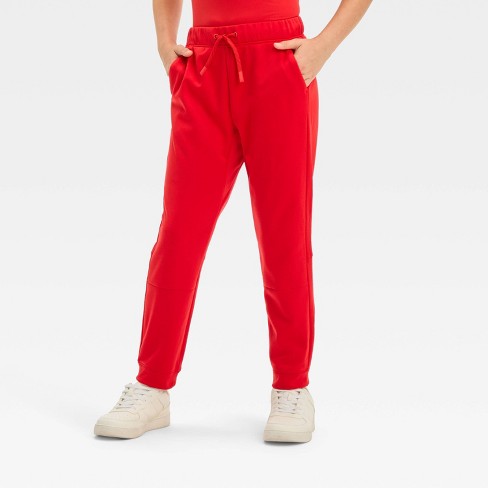 Boys red track pants on sale