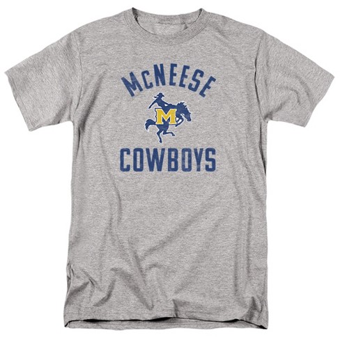 McNeese State University Official Cowboys Logo Adult T-Shirt, Athletic Heather - image 1 of 4