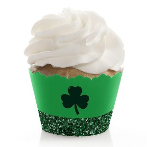 Big Dot of Happiness St. Patrick's Day - Saint Paddy's Day Party Decorations - Party Cupcake Wrappers - Set of 12 - 1 of 4