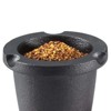 Zassenhaus Spice Grater, "Compact" black cast iron w/ beech wood lid, 3.5" H - 4 of 4