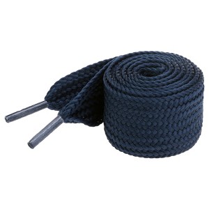 INSPIRE CHIC Flat Thick Wide Solid Color Shoe Laces for Athletic Sneakers Boots 1 Pair - 1 of 4