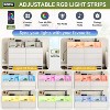 Wide Dresser for Bedroom with Charging Station, 6 Drawer Modern Large Capacity Storage Cabinet Chests of Drawers Closet with Led Lights - 3 of 4