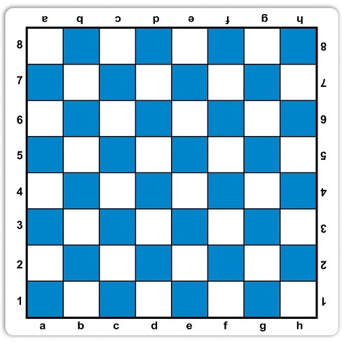 Soft Mouse Pad Style 2.25" Squares Tournament Chess Board 