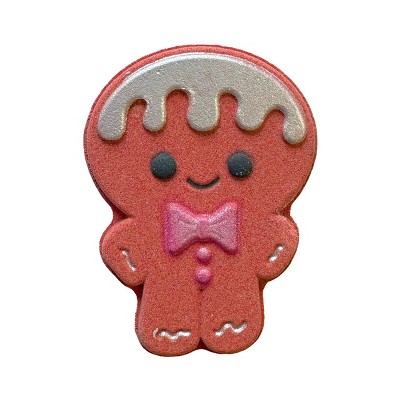 Holler and Glow Hey Spice Guy Cookie Scented Gingerbread-Shaped Bath Bomb - 4.23oz