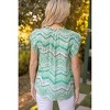 Women's Chevron Print Top - voy - 4 of 4