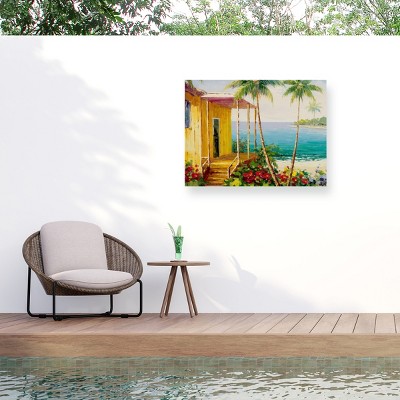 "Key West Villa" Outdoor Canvas