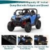 24V 4WD Ride On Dump Truck for Kids, 2-Seater Electric Ride On Car with Remote Control, Motorized Dump Bed, All-Terrain Wheels, Bluetooth Music, LED - 3 of 4
