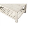 Barn Door Solid Wood Coffee Table Antique White - Martin Svensson Home - 2 of 4
