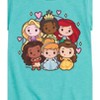 Girls' - Disney Princess - Princess Group Chibi Kawaii Fitted Short Sleeve Graphic T-Shirt - 2 of 4