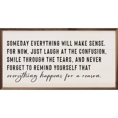 Kendrick Home Everything Happens For A Reason Wall Art White