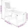 vidaXL Sun Lounger Green Plastic - 3 of 4