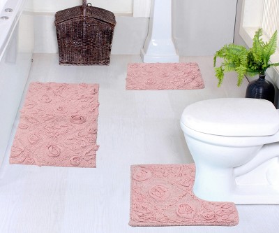 Modesto Collection Cotton Tufted Set of 3 Bath Rug Set - Home Weavers