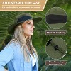 Solaris Women's Ponytail Hole UPF 50 Sun Protection Hat for Garden Hiking Safari Outdoor Beach, Adjustable Chin Strap and Breathable Mesh - 2 of 4