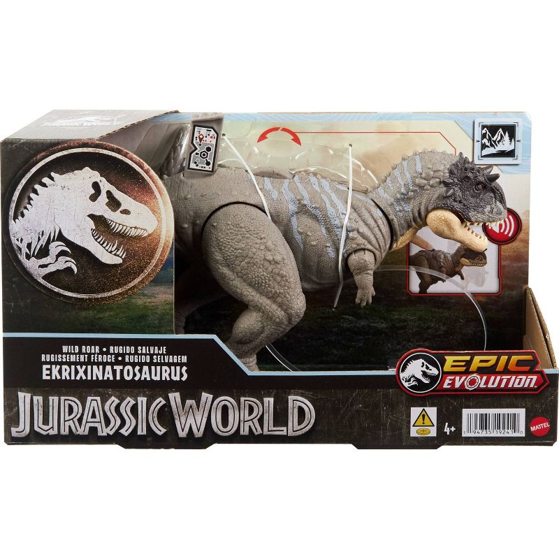 Jurassic World Ekrixinatosaurus Wild Roar Action Figure, 3 of 10