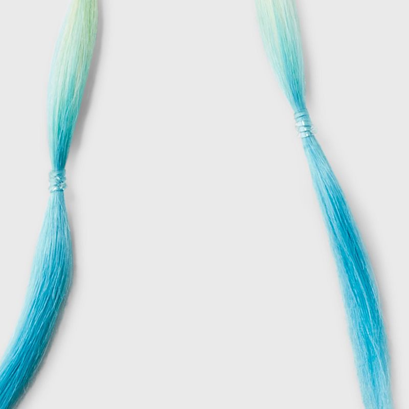 Girls&#39; 2pk Faux Hair Rainbow Bubble Braid Clips - art class&#8482;, 5 of 6
