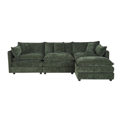 NicBex Couches for Living Room Deep Seat Sofa Couch Upholstered 2 Seater Sleeper Loveseat Sofa with 4 Pillows for Bedroom