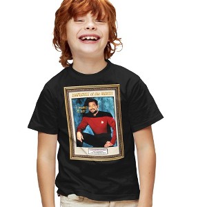 Boys' Star Trek Employee Of Month T-Shirt Black Large - 1 of 4
