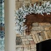 King of Christmas 9ft Christmas Garland, Queen Flock Artificial Snow Flocked Garland - 2 of 4