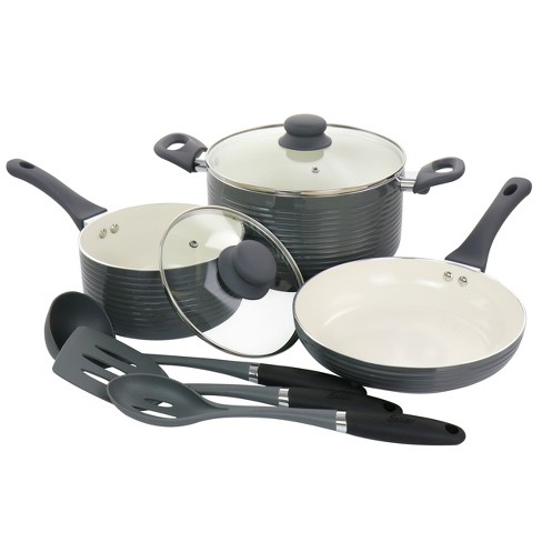 Oster Lynhurst 12pc Nonstick Aluminum Cookware Set with Tools