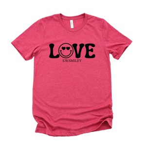 Simply Sage Market S.W.Smiley Love Smile Short Sleeve Tee - 1 of 4