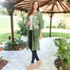 Anna-Kaci Women's Embroidered Floral Butterfly Crochet Drop Shoulder Cardigan - 4 of 4