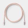 4ft USB-C to Lightning Braided Cable - heyday™ Cosmetic Pink - 3 of 3