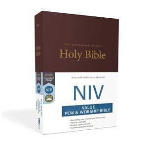 NIV, Value Pew and Worship Bible, Hardcover, Burgundy - by  Zondervan - 1 of 1