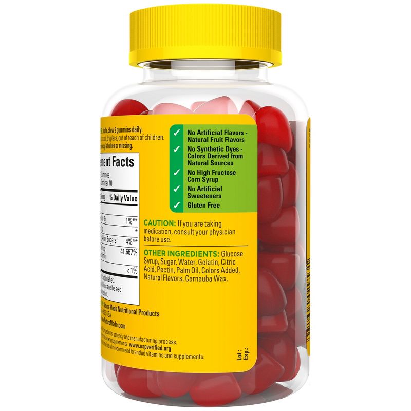 Nature Made Energy Vitamin B12 1000 mcg Gummies - Cherry &#38; Mixed Berry - 80ct, 4 of 12