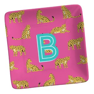 Personalization Mall Animal Print Initial Personalized Ring Dish Cheetah - 1 of 1