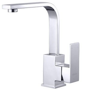 WOWOW Single Handle Deck Mount Stainless Steel Bar Faucet  in Brushed Nickel - 1 of 4