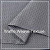 Kitchen Curtains 30 Inches Long White Window Curtains Waterproof Curtains for Bathroom Window Waffle Weave Textured Tier Curtains, 30"×30", Set of 2 - 4 of 4