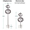 Cyan Oasis 84-Inch Dual Global Wind Spinner - 4 of 4