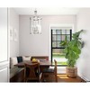 Urban Ambiance Luxury Modern Farmhouse Indoor Chandelier,  30-5/8''H x 15"W x 15''D,  Brushed Nickel Finish, UHP4611 - 2 of 4